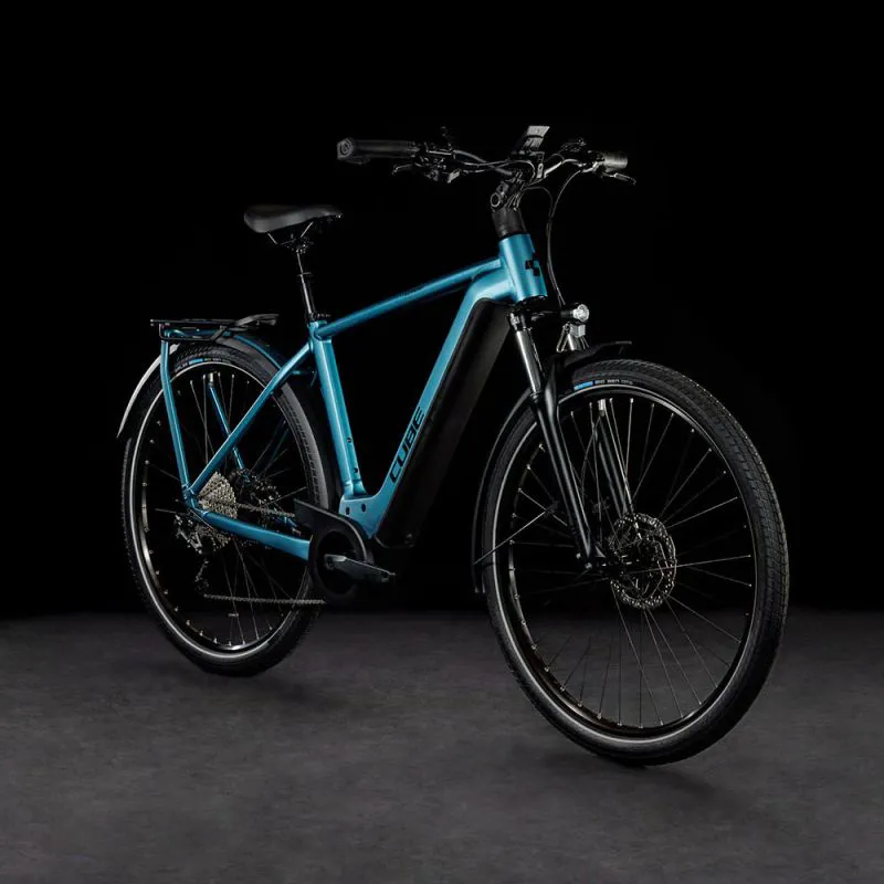 Cube Kathmandu Hybrid One 625 Electric Bike in Blue-3